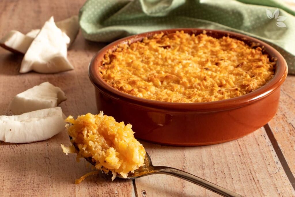 Cocada de Forno para Comer de Colher