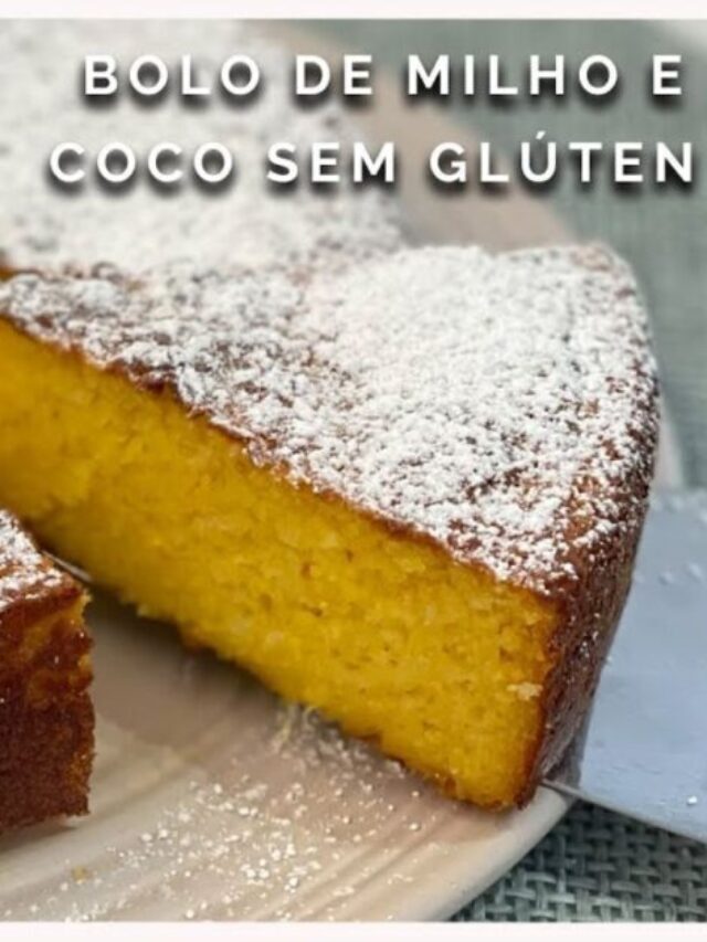 Bolo de Milho com Coco Sem Glúten